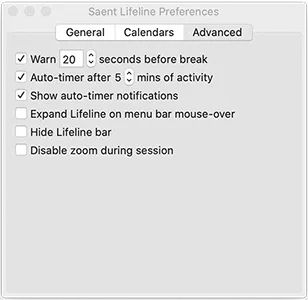 Customize your Lifeline experience in the Preferences screen.